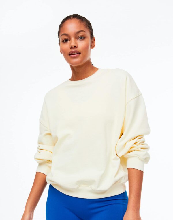 Cream Oversized sports sweatshirt